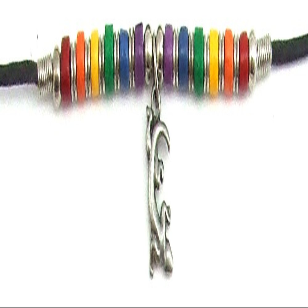 PHS International Gecko with Ceramic Beads Necklace
