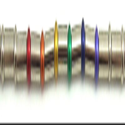 PHS International Rainbow Aluminum Balls Spaced Necklace