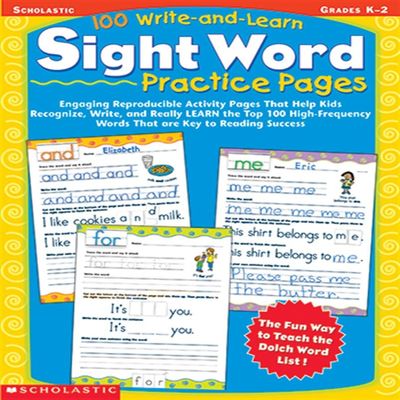 100 WRITE AND LEARN SIGHT WORD by SCHOLASTIC TEACHING RESOURCES