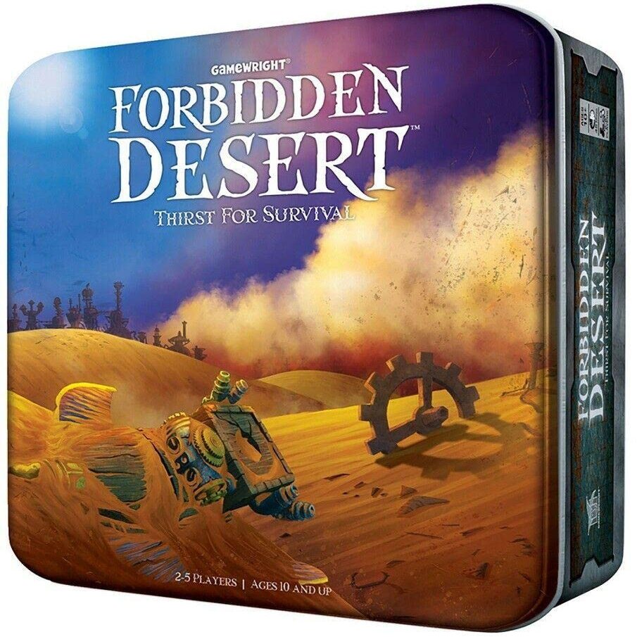 Gamewright - Forbidden Desert Cooperative Survival Adventure Board Game for 2-5 Players Family Strategy for Ages 10+