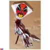 10 Mini Paper Kites on a String - Man Face from Chinese Peking Opera view 2