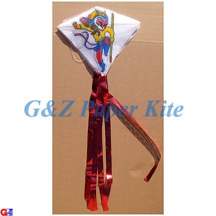 10 Mini Paper Kites on a String - Chinese Monkey King Train Kites