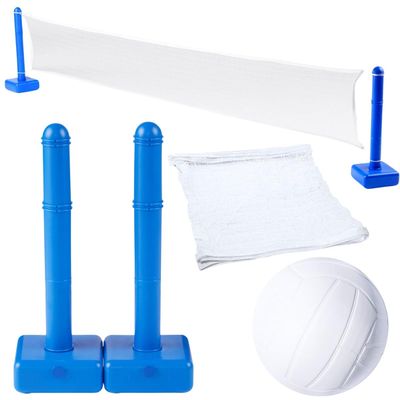12ft In-Ground Swimming Pool Volleyball Game with Weighted Net Supports