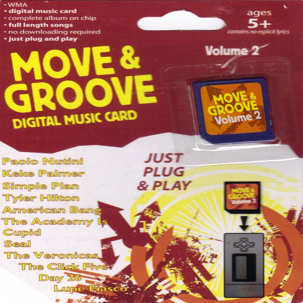 Digital Music Card Move & Groove Volume 2 Music from Taday's Coolest Stars!