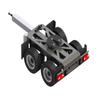 Carson 500907210 500907210-1 2-Axle Dolly Rigid RC Truck Accessory, Scale 1:14, Gigaliner Trailer, Spare Parts, Tuning Parts, Model Building, Silver view 1