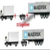 Carson 500907210 500907210-1 2-Axle Dolly Rigid RC Truck Accessory, Scale 1:14, Gigaliner Trailer, Spare Parts, Tuning Parts, Model Building, Silver view 3