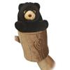 Aurora Interactive Hand Puppet Black Bear Pop Up Puppet Stuffed Animal - Storytelling Adventures - Playful Learning - Black 11 Inches view 1