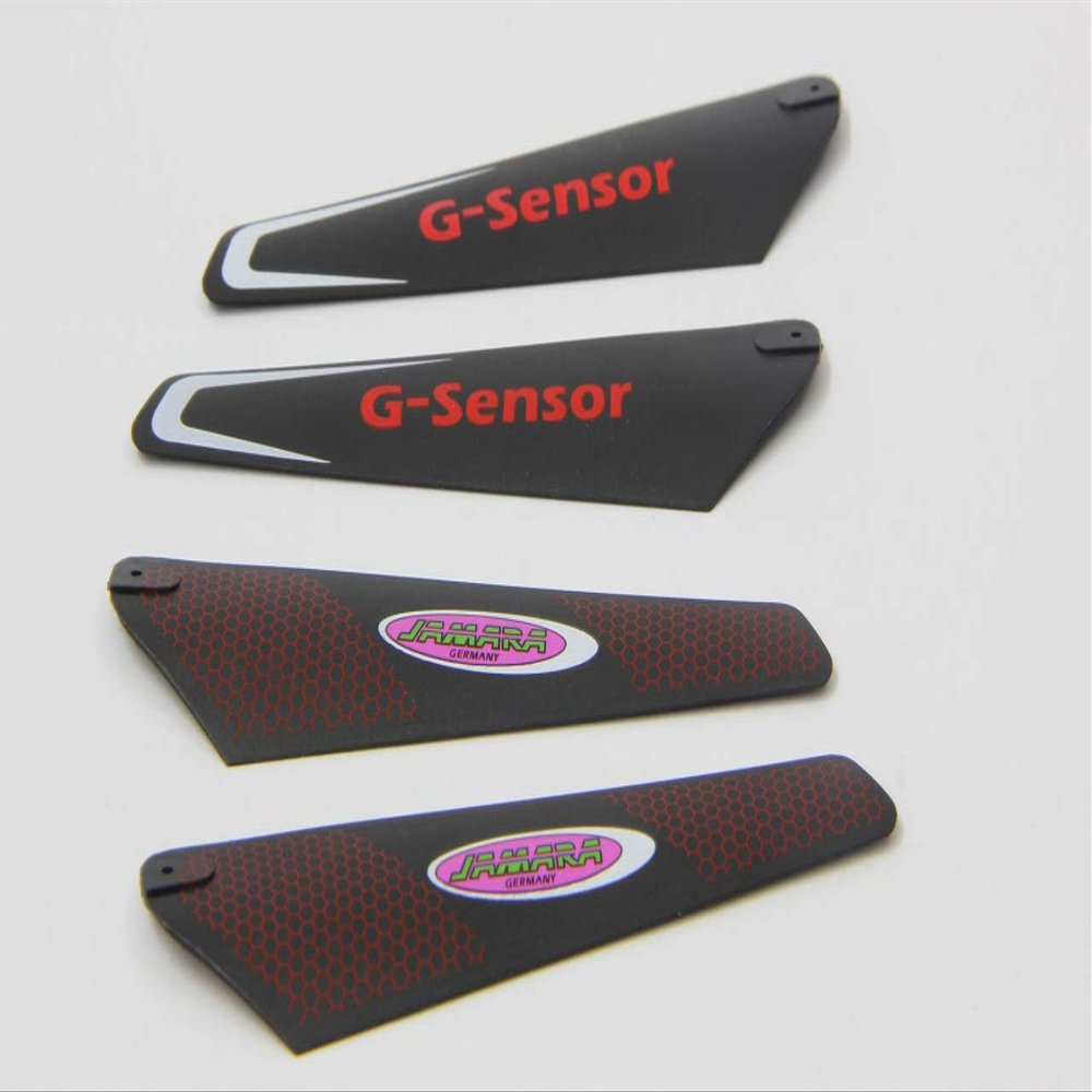 Jamara 31922 4 Pieces Upper/Lower Sensory 3CH Rotor Blade, Multi Color