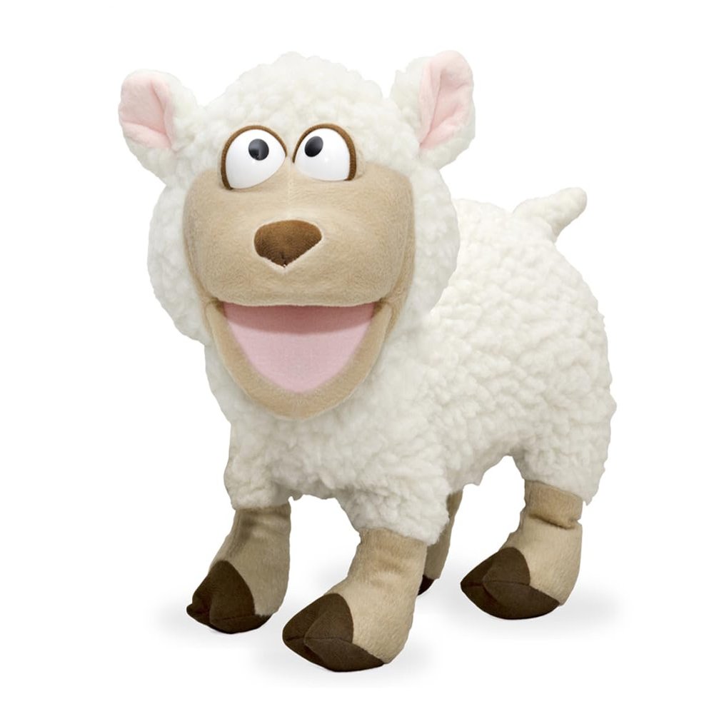 14" Silly Lamb, Sheep, Animal Hand Puppet
