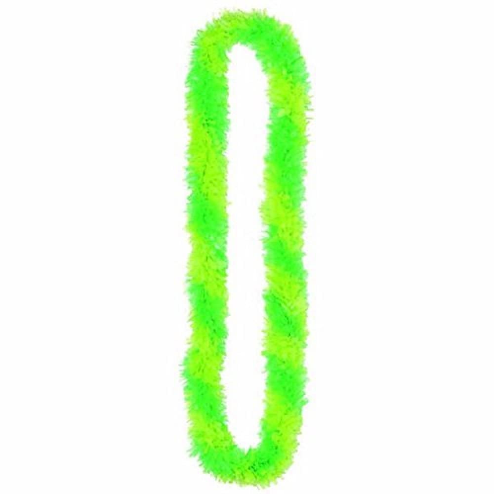 Amscan 318348 Green Two-Tone Fringe Poly Lei, 1ct
