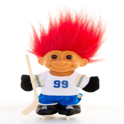 Russ Berrie My Lucky Hockey Troll - Red Hair