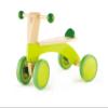 Hape Scoot Around Ride On Wood Bike | Award Winning Four Wheeled Wooden Push Balance Bike Toy for Toddlers with Rubberized Wheels, Bright Green view 1