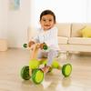 Hape Scoot Around Ride On Wood Bike | Award Winning Four Wheeled Wooden Push Balance Bike Toy for Toddlers with Rubberized Wheels, Bright Green view 2