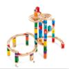 Hape Quadrilla Cyclone Wooden Marble Run Race Maze Construction Building Set| STEM Educational Learning Toys for Kids view 1