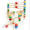 Hape Quadrilla Cyclone Wooden Marble Run Race Maze Construction Building Set| STEM Educational Learning Toys for Kids view 3