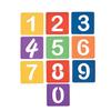 Fun Express Sidewalk Chalk Number Stencils - Stationery - 10 Pieces view 1