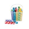 Fun Express Stripe & Polka Dot Sidewalk Chalk - 20 Pieces - Easter Basket Stuffer view 1