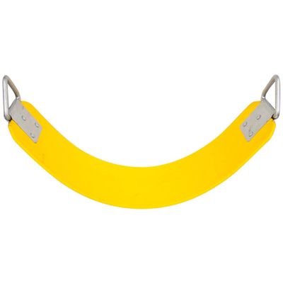 Swing Set Stuff Inc. Commercial Polymer Belt Seat with SSS Logo Sticker Playground Accessory, Yellow