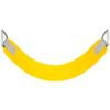 Swing Set Stuff Inc. Commercial Polymer Belt Seat with SSS Logo Sticker Playground Accessory, Yellow view 1
