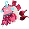 Bat Girl Outfit with Cape, Arm Bands, Boots & Silver Belt Fits Most 14"-18" Build-a-Bear & Make Your Own Stuffed Animals view 3