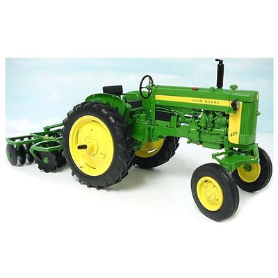 1/16 John Deere 420 Wide Front Tractor with KBL 4 Gang Disc Harrow, PRECISION Key Series #4