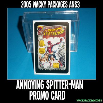 2005 Wacky Packages Ans3 Promo Card Spitter-Man