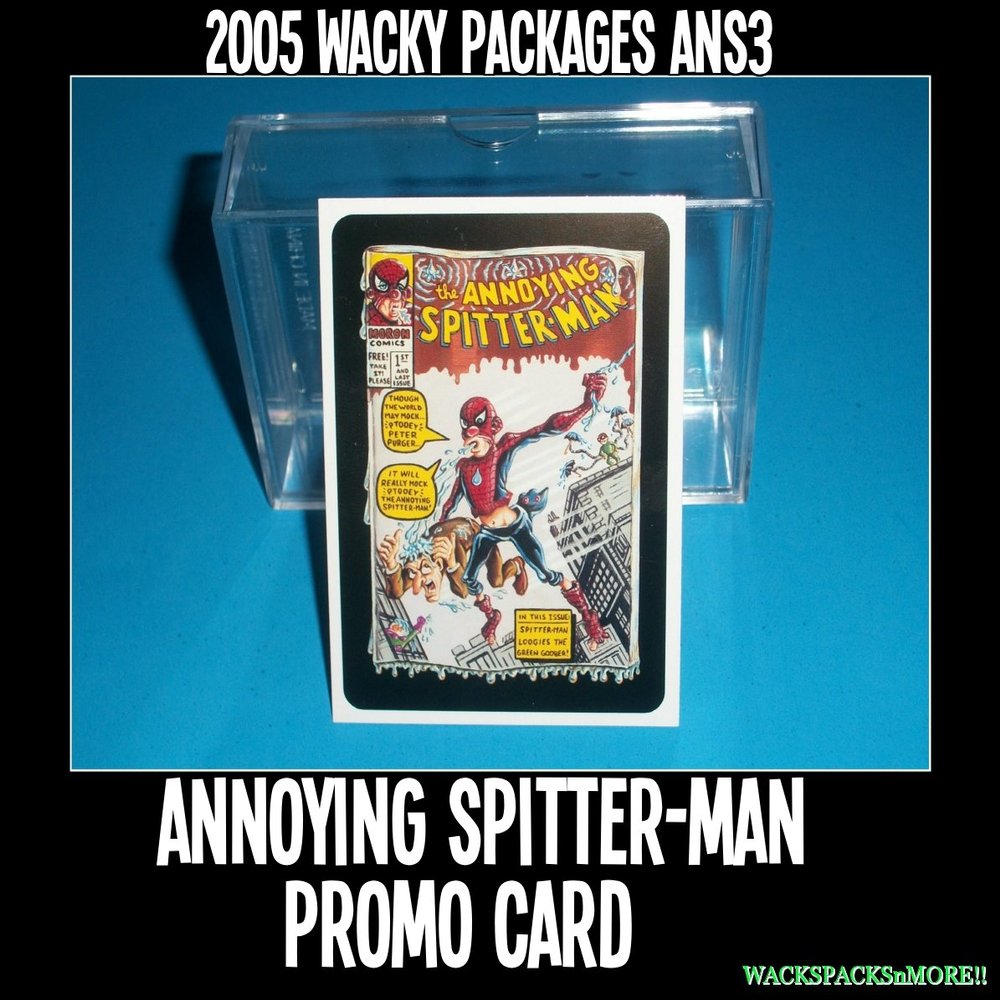 2005 Wacky Packages Ans3 Promo Card Spitter-Man