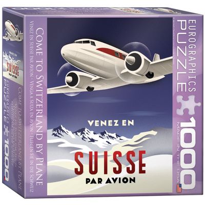 Come to Switzerland by Plane Puzzle, 1000-Piece