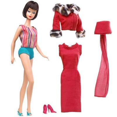 My Favorite Barbie Doll 1965 with Lifelike Bendable Legs Brunette
