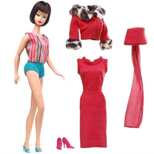 My Favorite Barbie Doll 1965 with Lifelike Bendable Legs Brunette