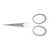 Westcott 4" Embroidery Scissors with Straight Titanium-Bonded Blades for Crafting, Sewing & More (White/Gray) view 1