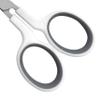 Westcott 4" Embroidery Scissors with Straight Titanium-Bonded Blades for Crafting, Sewing & More (White/Gray) view 3