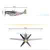 Daron Sky Fighter Flying Toy on a String , Grey view 3