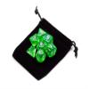 7 Die Polyhedral Dice Set - Translucent Green with Velvet Pouch By Wiz Dice view 4
