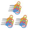 Westcott E-26007 00 Microban Children's Scissors with Rounded Tips with Plastic Handles, 13 CM Blades, 12 Pieces, 4 Assorted Colours view 1