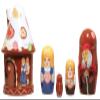 Hansel and Gretel 5 Piece Russian Wood Nesting Doll Matryoshka Stacking Dolls view 1