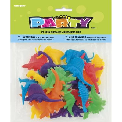 Unique Party Dinosaurs Toy (Pack of 24) (One Size) (Multicolored)