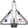 WindNSun FlightZone SpaceShuttle Endeavour Nylon Kite, 52 Inches Wingspan view 1