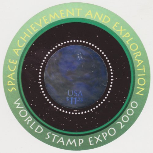 Achievement and Exploration $11.75 Hologram Stamp Scott 3412