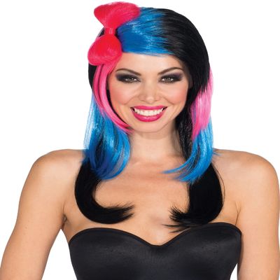 Rubie's Costume Baby Girl Bow Wig, Multicolor, One Size
