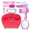 Battat Play Circle Hair Dryer with Sounds & Air Carrying Case Salon Accessories Pretend Play Toys Beauty Shop 3+ Years(15 Pieces) view 3