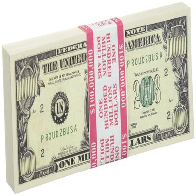 100 Count Banded Paul Revere Patriot Million Dollar Bills