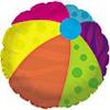18" Beach Ball Mylar Balloon view 1