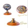 Antique Brass Armillary Globe with Wooden Base  Nautical Desk Decor, Astrolabe Globe for Home & Office, Handmade Astronomical view 4