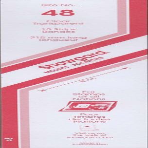 Showgard Strip Style Clear Stamp Mounts Size 48