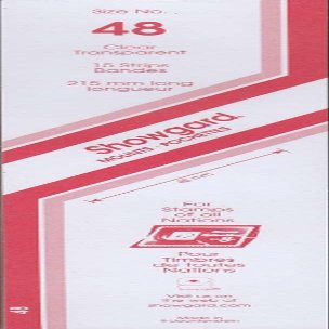 Showgard Strip Style Clear Stamp Mounts Size 48