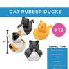 Fun Express Vinyl Cat Rubber Duckies (12 Pieces) view 2