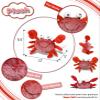 Puzzled Super Soft Red Crab Plush, 12" view 3