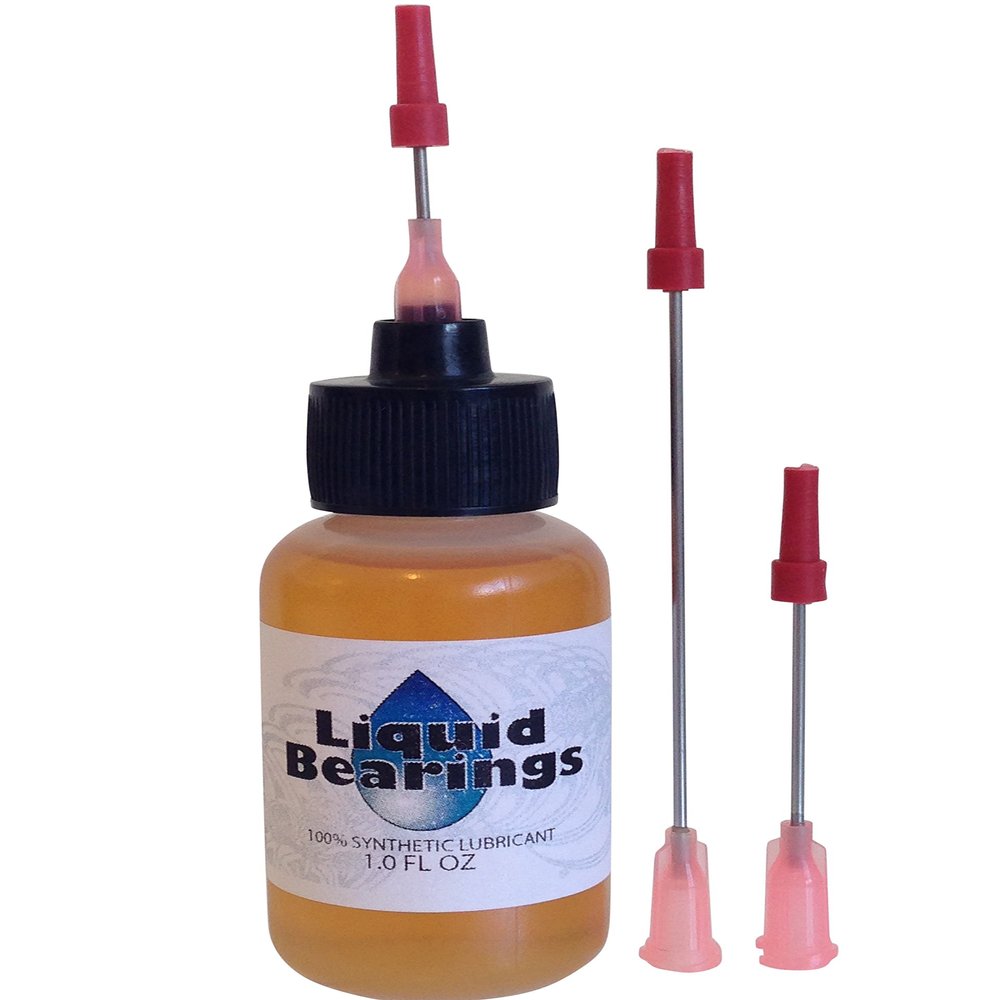 Liquid Bearings, The Superior 100%-Synthetic Oil with Extra-Long 3" Needle, for R/C Cars and All Radio-Control Hobby Equipment and Tools; Never Gums up!