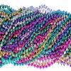 4KIDS Toy / Game 33 Inch 07mm Round Metallic Red, Green, Gold, Hot Pink, Silver and Blue Mardi Gras Beads - 6 Dozen view 1